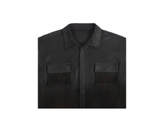 OMBRE LEATHER SHIRT